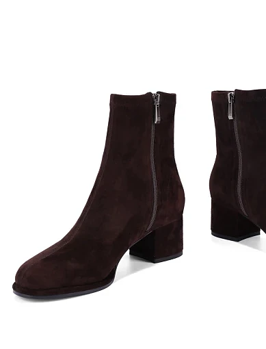 Жіночі черевики Attizzare велюрові коричневі - фото 2 - Miraton