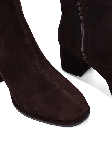 Жіночі черевики Attizzare велюрові коричневі - фото 5 - Miraton