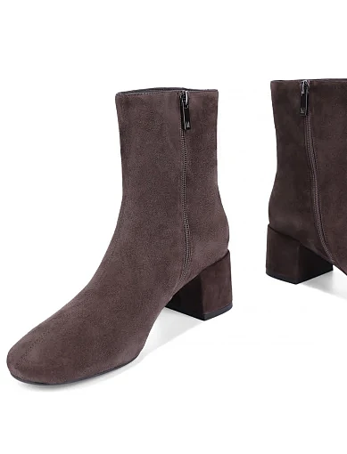 Жіночі черевики MIRATON велюрові бежеві - фото 2 - Miraton