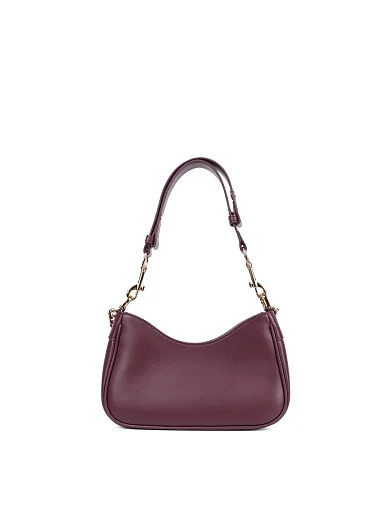 Жіноча сумка через плече Love Moschino шкіряна бордова - фото 3 - Miraton