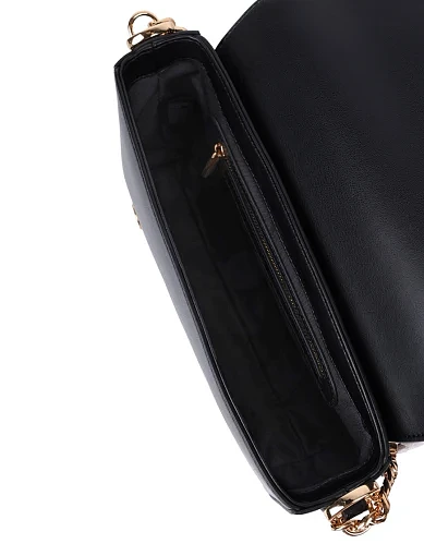 Жіноча сумка через плече Love Moschino шкіряна чорна - фото 5 - Miraton