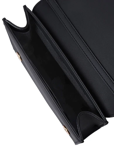 Жіноча сумка крос-боді Love Moschino з екошкіри чорна - фото 5 - Miraton