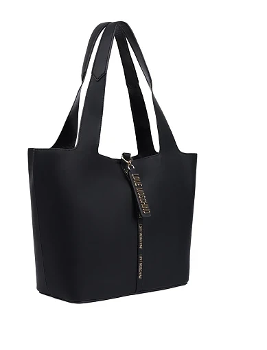 Жіноча сумка тоут з екошкіри чорна(JC4175PP1NLV0000) - фото 2 - Miraton