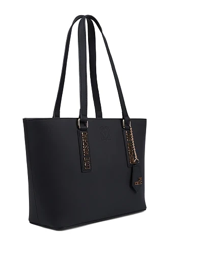 Жіноча сумка тоут шкіряна чорна(JC4292PP1NL1500A) - фото 2 - Miraton