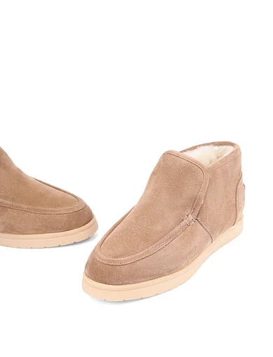 Жіночі черевики велюрові бежеві - фото 2 - Miraton