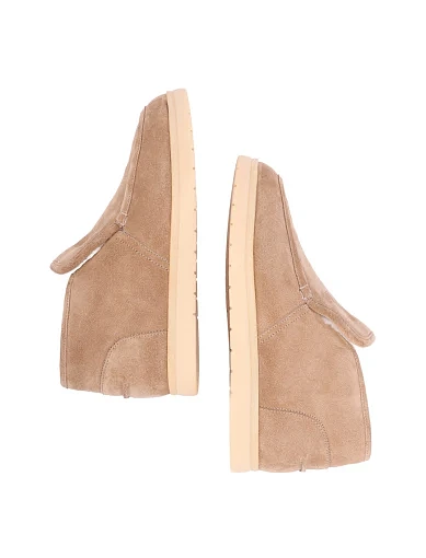 Жіночі черевики велюрові бежеві - фото 5 - Miraton