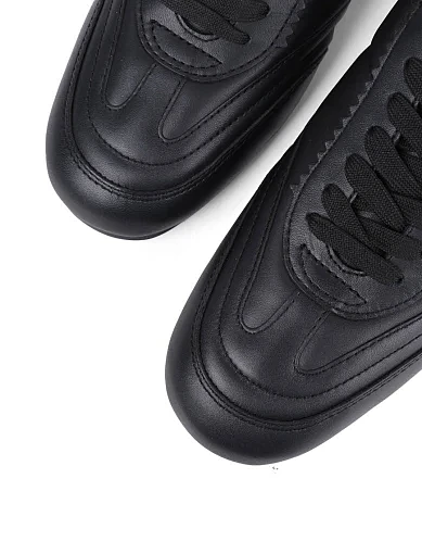 Жіночі кеди Love Moschino шкіряні чорні - фото 5 - Miraton