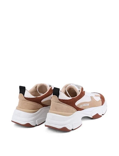 Жіночі кросівки Love Moschino шкіряні білі - фото 4 - Miraton