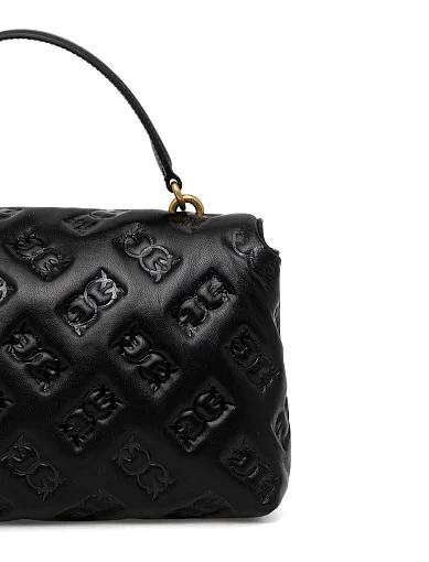 Жіноча сумка крос-боді шкіряна чорна - фото 3 - Miraton