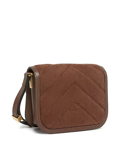 Жіноча сумка крос-боді шкіряна коричнева - фото 2 - Miraton