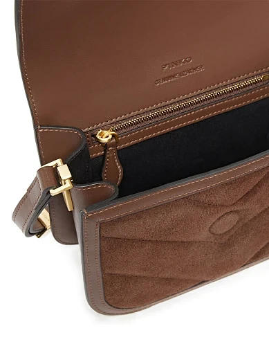 Жіноча сумка крос-боді шкіряна коричнева(104297 A2JH/L74V) - фото 5 - Miraton