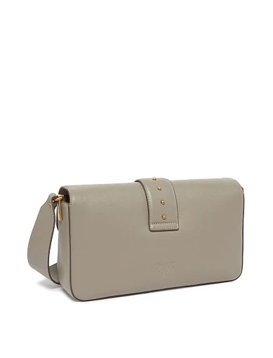 Жіноча сумка крос-боді шкіряна сіра - фото 2 - Miraton