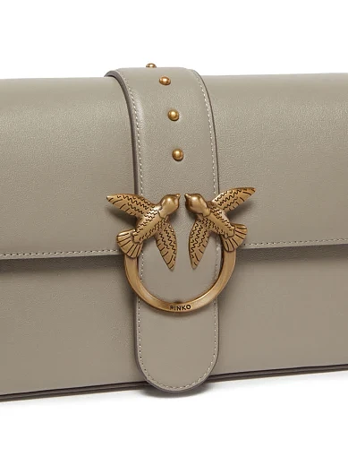 Жіноча сумка крос-боді шкіряна сіра - фото 3 - Miraton