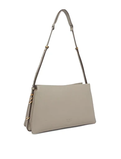 Жіноча сумка через плече шкіряна сіра - фото 2 - Miraton