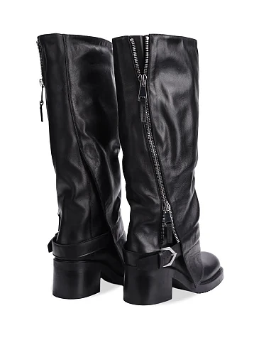 Жіночі чоботи Strategia шкіряні чорні - фото 4 - Miraton