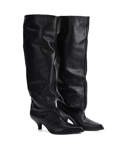 Жіночі чоботи Strategia шкіряні чорні - фото 3 - Miraton