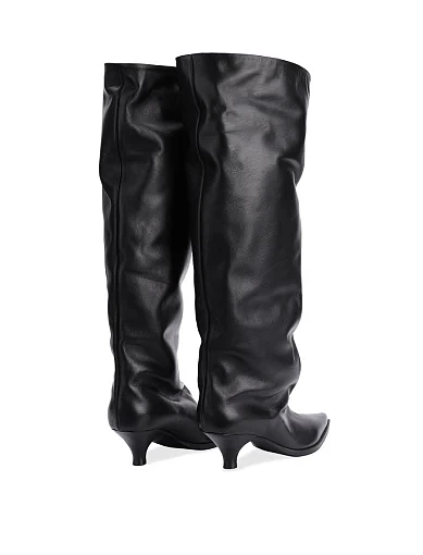 Жіночі чоботи Strategia шкіряні чорні - фото 4 - Miraton