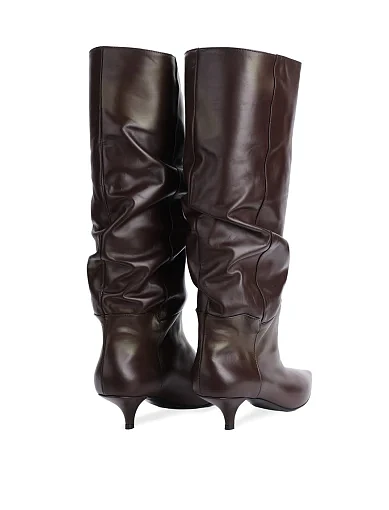 Жіночі чоботи Strategia шкіряні коричневі - фото 4 - Miraton