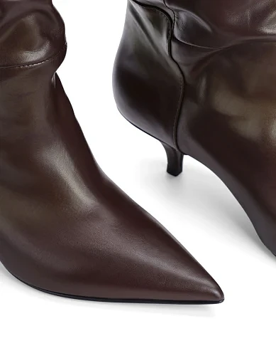 Жіночі чоботи Strategia шкіряні коричневі - фото 5 - Miraton