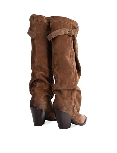 Жіночі чоботи Strategia замшеві помаранчеві - фото 4 - Miraton