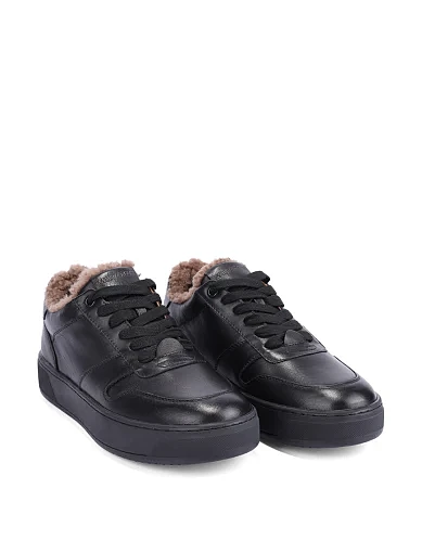 Жіночі кеди MIRATON шкіряні чорні - фото 3 - Miraton