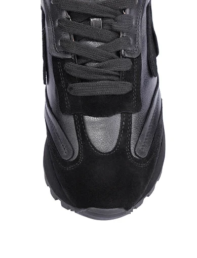 Жіночі кросівки MIRATON шкіряні чорні - фото 5 - Miraton