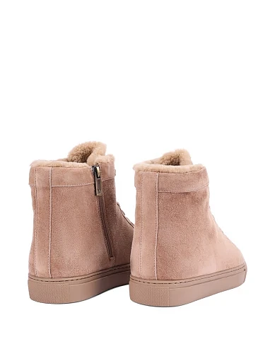 Жіночі черевики велюрові бежеві - фото 4 - Miraton