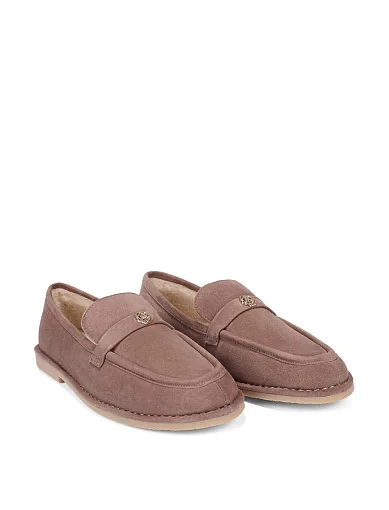 Жіночі сліпери велюрові бежеві(202-24104-5-1) - фото 3 - Miraton