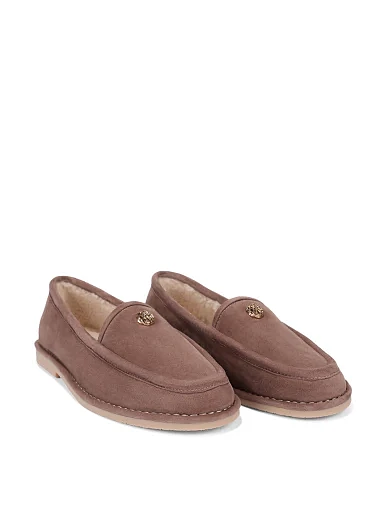 Жіночі слипери велюрові бежеві(202-24104-7-1) - фото 3 - Miraton