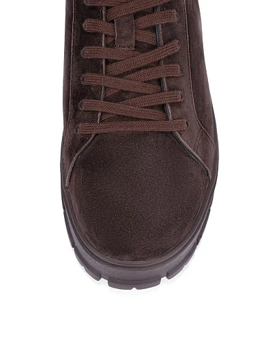 Жіночі черевики велюрові коричневі(202-PF2203-11) - фото 5 - Miraton