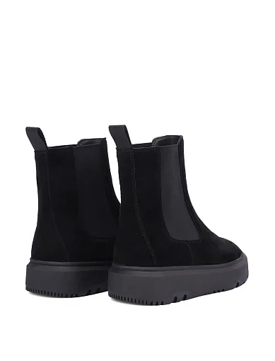 Жіночі черевики челсі Attizzare велюрові чорні - фото 4 - Miraton