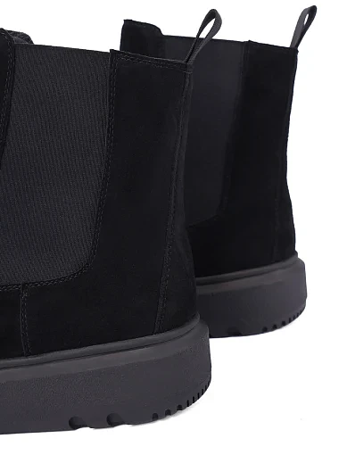 Жіночі черевики челсі Attizzare велюрові чорні - фото 5 - Miraton