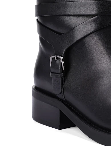 Жіночі чоботи Attizzare шкіряні чорні - фото 6 - Miraton