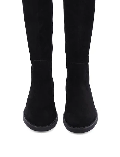 Женские ботфорты Attizzare велюровые черные - фото 2 - Miraton
