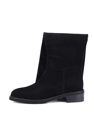 Женские ботфорты Attizzare велюровые черные - фото 5 - Miraton