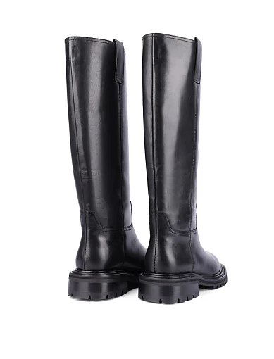 Женские сапоги Attizzare кожаные черные - фото 4 - Miraton