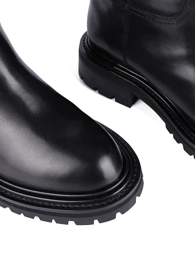 Женские сапоги Attizzare кожаные черные - фото 5 - Miraton