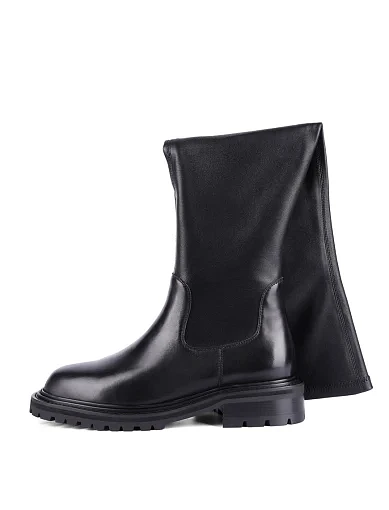 Жіночі ботфорти Attizzare шкіряні чорні - фото 2 - Miraton