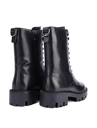 Жіночі черевики MIRATON шкіряні чорні - фото 4 - Miraton