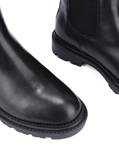 Жіночі черевики челсі Attizzare шкіряні чорні - фото 5 - Miraton