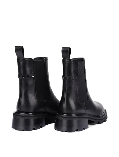 Жіночі черевики челсі Attizzare шкіряні чорні - фото 4 - Miraton