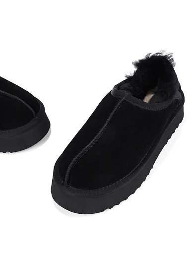 Жіночі уггі велюрові чорні - фото 2 - Miraton