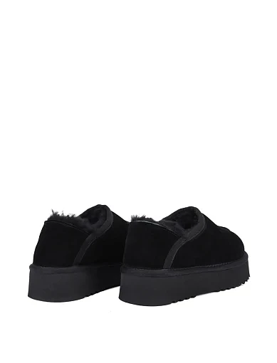 Жіночі уггі велюрові чорні - фото 4 - Miraton