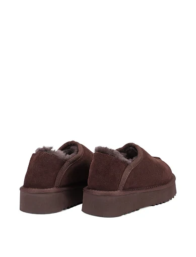 Женские угги велюровые коричневые - фото 4 - Miraton