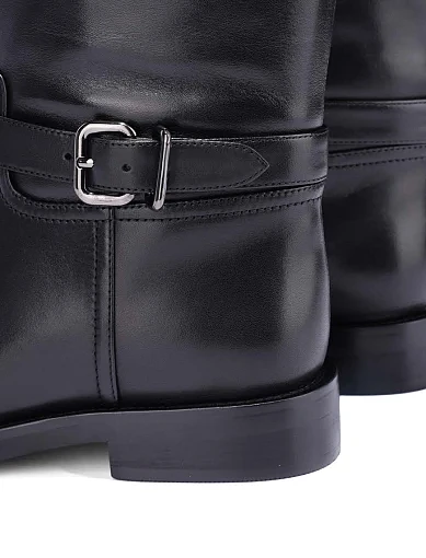 Женские сапоги Attizzare кожаные черные - фото 2 - Miraton