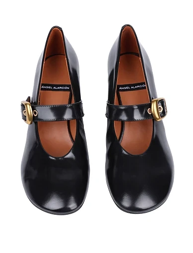 Жіночі туфлі Angel Alarcon шкіряні чорні - фото 2 - Miraton