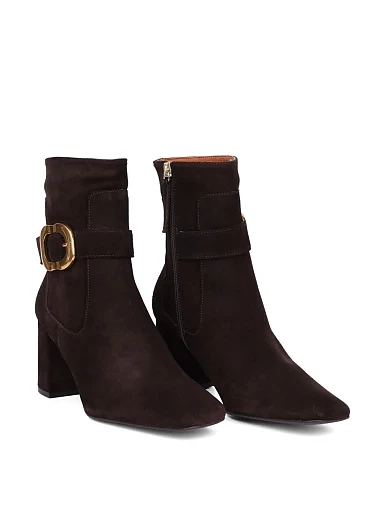 Жіночі черевики Angel Alarcon замшеві коричневі(25577-795C) - фото 3 - Miraton