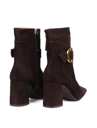 Жіночі черевики Angel Alarcon замшеві коричневі(25577-795C) - фото 4 - Miraton