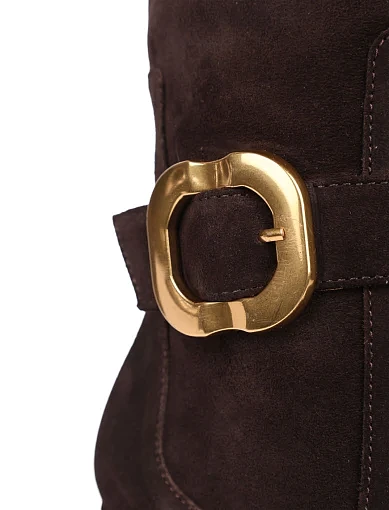 Жіночі черевики Angel Alarcon замшеві коричневі(25577-795C) - фото 5 - Miraton