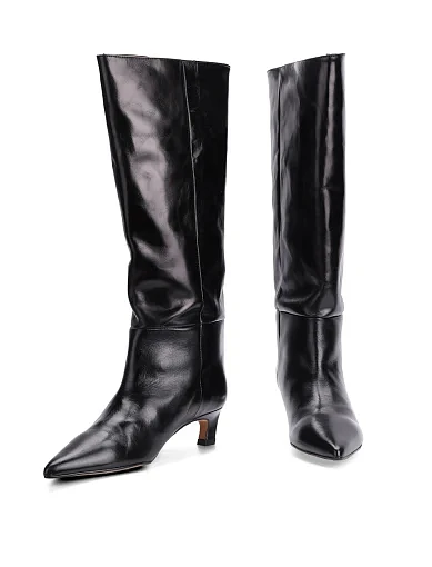 Жіночі чоботи Angel Alarcon шкіряні чорні - фото 2 - Miraton